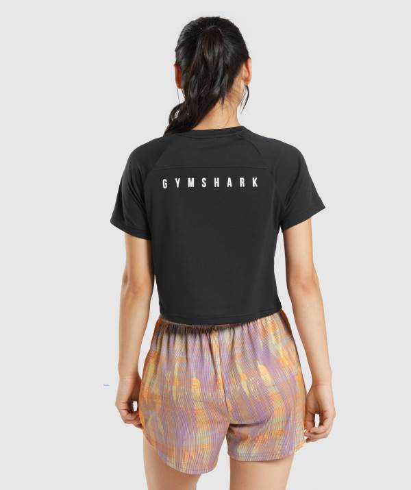 Damske Tricka Gymshark Sport Midi Čierne | QG9765831